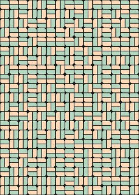 Soyut Geometrik Desen üretken hesaplama sanatı çizimi 