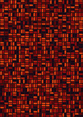 Üretken hesaplama sanatıyla soyut geometrik desen 