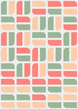 Üretken hesaplama sanatıyla soyut geometrik desen 