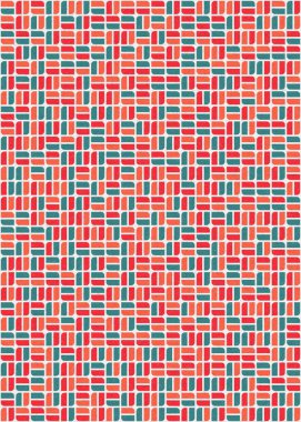 Üretken hesaplama sanatıyla soyut geometrik desen 