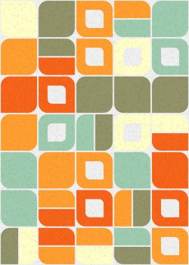 Soyut Geometrik Desen üretken hesaplama sanatı çizimi 