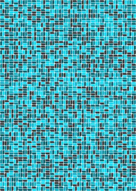 Üretken hesaplama sanatıyla soyut geometrik desen 