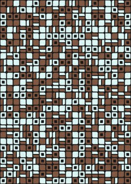 Soyut Geometrik Desen üretken hesaplama sanatı çizimi 