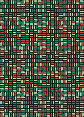 Üretken hesaplama sanatıyla soyut geometrik desen 