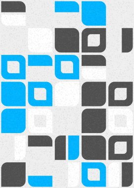 Soyut Geometrik Desen üretken hesaplama sanatı çizimi 