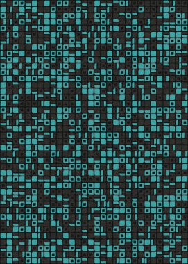 Soyut Geometrik Desen üretken hesaplama sanatı çizimi 