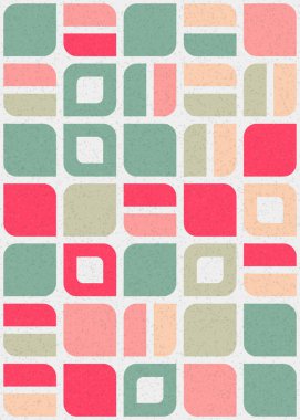 Soyut Geometrik Desen üretken hesaplama sanatı çizimi 