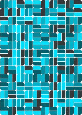 Üretken hesaplama sanatıyla soyut geometrik desen 