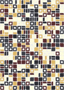 Soyut Geometrik Desen üretken hesaplama sanatı çizimi 