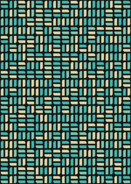 Üretken hesaplama sanatıyla soyut geometrik desen 