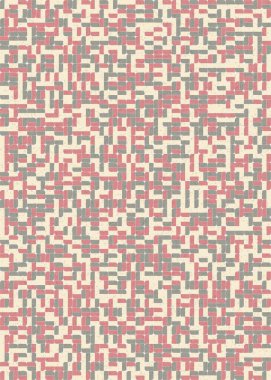 Üretken hesaplama sanatıyla soyut geometrik desen 