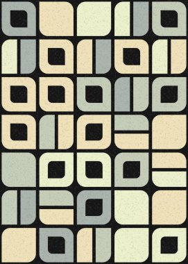 Soyut Geometrik Desen üretken hesaplama sanatı çizimi 