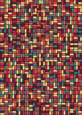 Üretken hesaplama sanatıyla soyut geometrik desen 