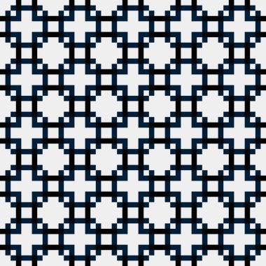 Üretken hesaplama sanatıyla soyut geometrik desen 