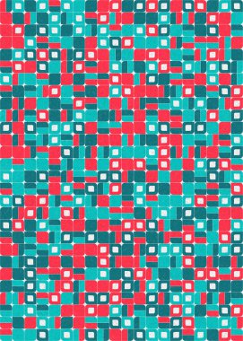 Soyut Geometrik Desen üretken hesaplama sanatı çizimi 
