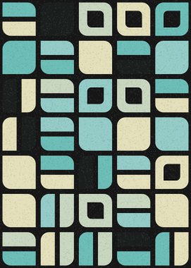 Soyut Geometrik Desen üretken hesaplama sanatı çizimi 