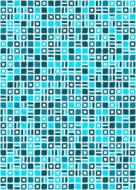 Soyut Geometrik Desen üretken hesaplama sanatı çizimi 