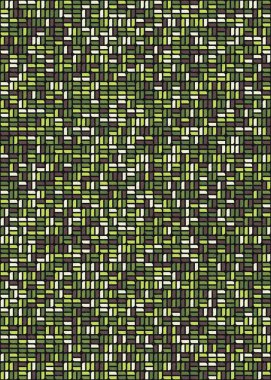 Üretken hesaplama sanatıyla soyut geometrik desen 