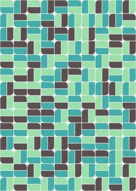 Üretken hesaplama sanatıyla soyut geometrik desen 