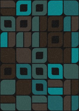 Soyut Geometrik Desen üretken hesaplama sanatı çizimi 