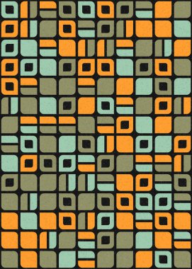 Soyut Geometrik Desen üretken hesaplama sanatı çizimi 