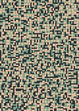 Soyut Geometrik Desen üretken hesaplama sanatı çizimi 