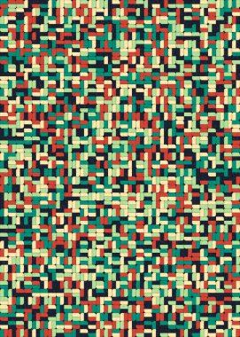 Üretken hesaplama sanatıyla soyut geometrik desen 