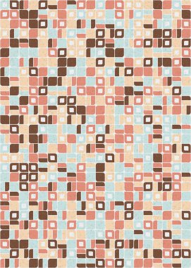 Soyut Geometrik Desen üretken hesaplama sanatı çizimi 