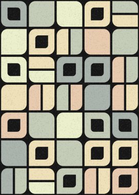 Soyut Geometrik Desen üretken hesaplama sanatı çizimi 