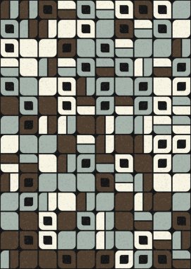 Soyut Geometrik Desen üretken hesaplama sanatı çizimi 