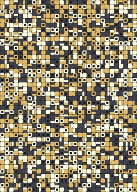 Soyut Geometrik Desen üretken hesaplama sanatı çizimi 