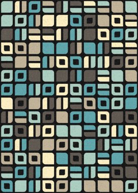 Soyut Geometrik Desen üretken hesaplama sanatı çizimi 