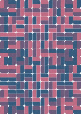 Soyut Geometrik Desen üretken hesaplama sanatı çizimi 