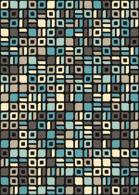 Soyut Geometrik Desen üretken hesaplama sanatı çizimi 