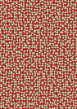 Soyut Geometrik Desen üretken hesaplama sanatı çizimi 