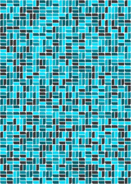 Soyut Geometrik Desen üretken hesaplama sanatı çizimi 