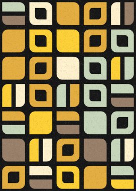 Soyut Geometrik Desen üretken hesaplama sanatı çizimi 