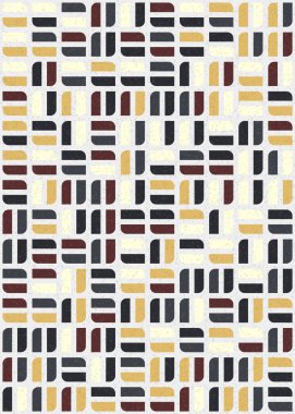 Üretken hesaplama sanatıyla soyut geometrik desen 