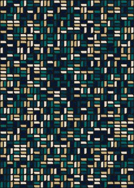 Soyut Geometrik Desen üretken hesaplama sanatı çizimi 