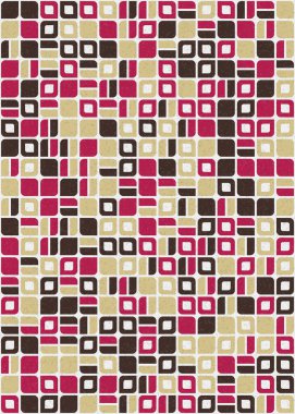 Soyut Geometrik Desen üretken hesaplama sanatı çizimi 