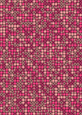 Soyut Geometrik Desen üretken hesaplama sanatı çizimi 