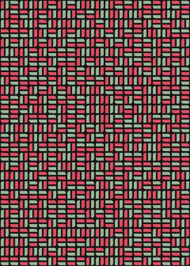Üretken hesaplama sanatıyla soyut geometrik desen 