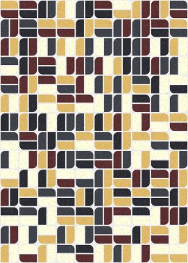 Soyut Geometrik Desen üretken hesaplama sanatı çizimi 