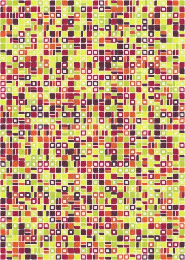 Soyut Geometrik Desen üretken hesaplama sanatı çizimi 