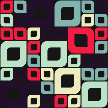 Soyut renkli geometrik desen vektör çizimi