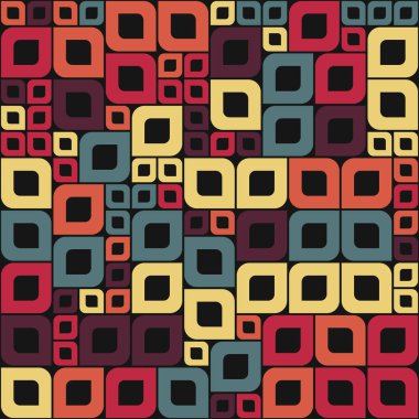 Soyut renkli geometrik desen vektör çizimi