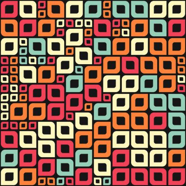 Soyut renkli geometrik desen vektör çizimi