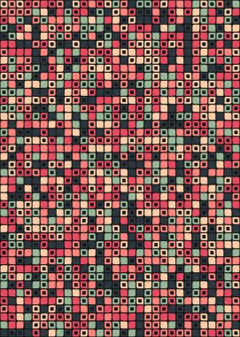 Soyut renkli geometrik desen vektör çizimi