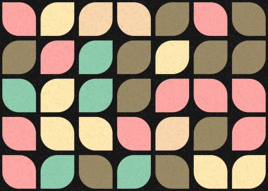 Soyut renkli geometrik desen vektör çizimi