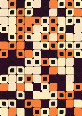 Üretken hesaplama sanatıyla soyut geometrik desen 